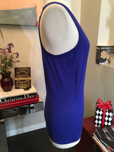 Alexander McQueen Size M Purple Wool & Silk Cashmere Knit Top 2400-753-12119