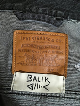 Load image into Gallery viewer, BALIK Levis Black Denim Los Angeles Lakers Repeat Champs Jacket 2400-194-2820
