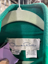 Load image into Gallery viewer, Oscar de la Renta Size M Green Wool Coat
