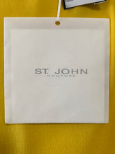 Load image into Gallery viewer, St. John Size 4 Yellow Silk Sleeveless Ruffle Front Blouse NWT
