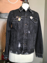 Load image into Gallery viewer, BALIK Levis Black Denim Los Angeles Lakers Repeat Champs Jacket 2400-194-2820
