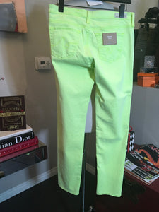 Adriano Goldschmed The Stilt Lime Green Stretch Cotton Jeans 2400-297-22920