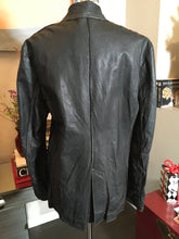 Load image into Gallery viewer, The People of the Labyrinths Sz M Black Leather Distressed Jacket 2400-79-11420
