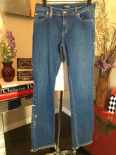 Load image into Gallery viewer, Allen B Size 30 Blue Stretch Cotton Safety Pins Jeans 2400-282-52120
