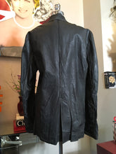 Load image into Gallery viewer, The People of the Labyrinths Sz M Black Leather Distressed Jacket 2400-79-11420
