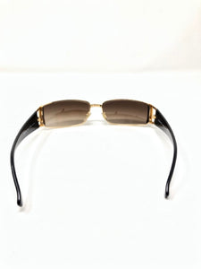 Versace Black Plastic Gold Metal Medusa Sunglasses 2676-100-102221