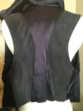 Load image into Gallery viewer, Haider Ackermann Size 38 Black Purple Satin Vest NWT 2400-140-12119
