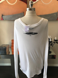 291 Size 2 White Tencel Jersey It's All About You T-shirt 2400-863-52921