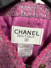 Load image into Gallery viewer, Chanel Size 36 Pink Baby Blue Wool Boucle Jacket
